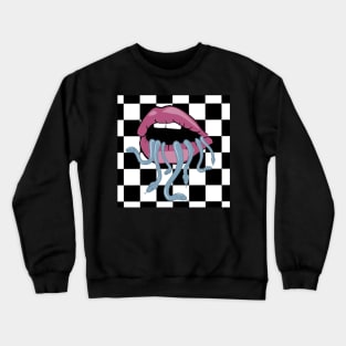 Bite snake on checker Crewneck Sweatshirt
